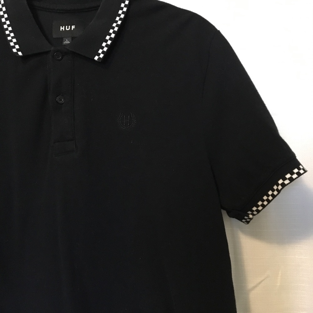 Men’s Huf XL checkered polo